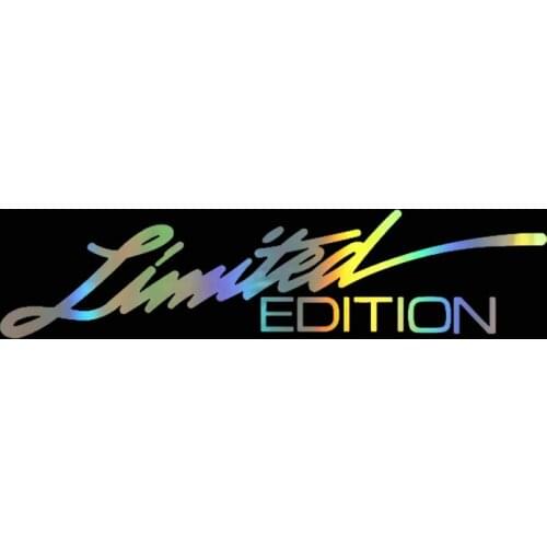 16CM*3.8CM Car Stickers and Decals LIMITED EDITION Creative Vinyl Car Window Wall Sticker Car-styling Decal Black/White/Laser