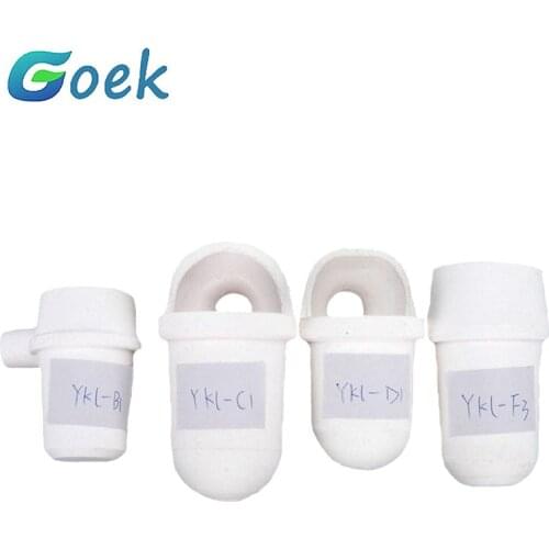 4pcs Dental Lab Cup Shape Quartz Crucible for Centrifugal Casting Machine High Temperature Corrosion Resistance