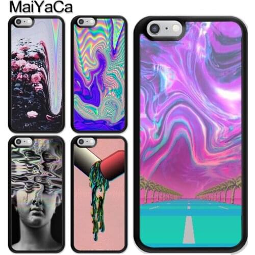 Vaporwave Aesthetic Psychedelic Case For iPhone 12 Mini 11 Pro MAX X XR XS MAX SE 2020 6S 7 8 Plus 5s Cover