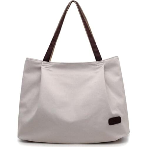 Canvas bag literary fresh canvas bag Retro fashion shoulder bag Wild handbag Spring and summer fashion big bag