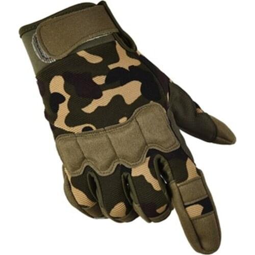Camouflage Mens Tactical Gloves Military Army Breathable Anti-Slip Mittens Men Women Sports Paintball Lightweight Riding Gloves