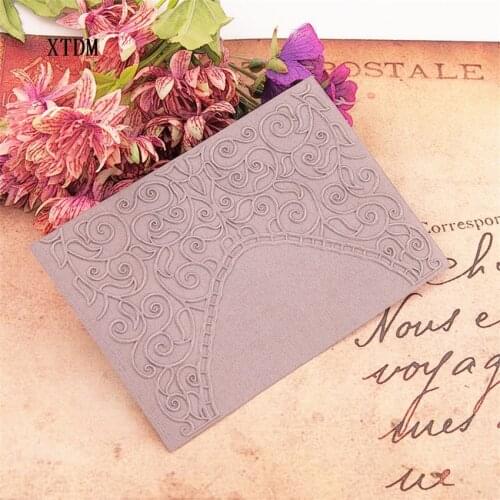 HOT plastic clock template vine craft card making paper card album wedding decoration clip Embossing folders