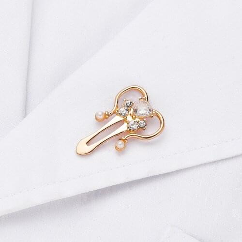 Fashion Natural Zircon Alloy Uterus Shape Lapel Medical Brooch Pin Jewelry Doctor Nurse Female Jewelry Backpack Dress Badge Gift