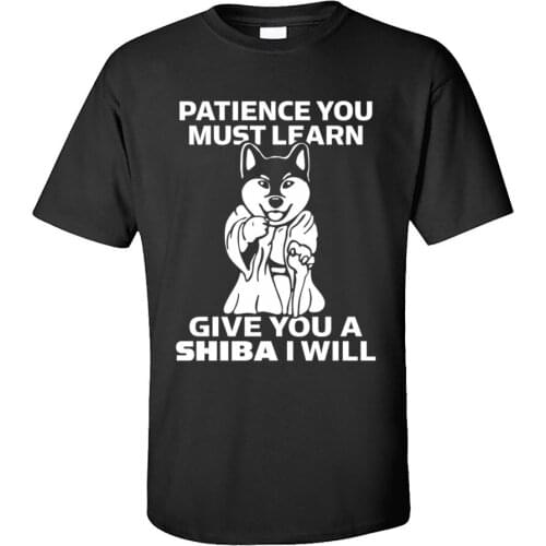 Shiba Inu Hot Sale Men Tshirt Casual Tops Shirts Round Neck All Cotton T-shirts Short Sleeve Gift Tops T Shirt Free Shipping