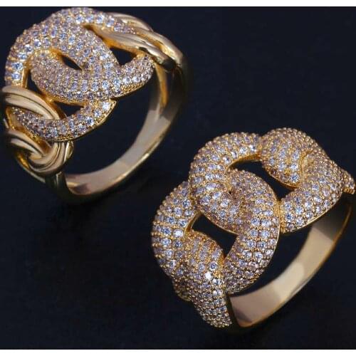 Bride Talk Luxury Cubic Zirconia Wedding Rings For Women Bridal Engagement Jewelry CZ Female Accessories Wholesale Finger Rings