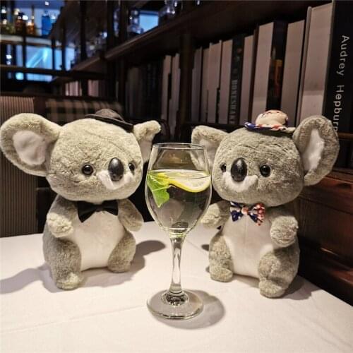 New Australian Couple Cute Koala&Mouse Plush Stuffed Soft Doll Transform Koala plush ins mouse Baby soothing toy bag accessories