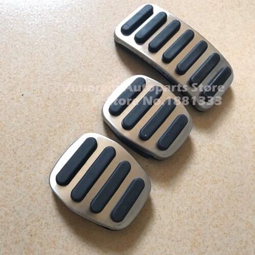 TTCR-II Clutch Brake Gas Accelerator Car Pedal Pad Plate for VOLVO S40 V40 C30 MT Stainless Steel Styling DRILLING