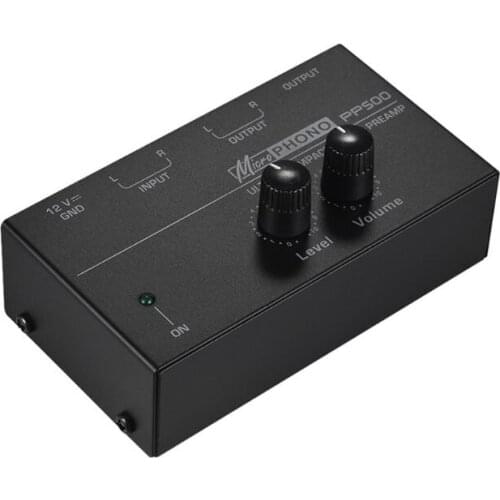 C1FB PP500 Phono Preamp Preamplifier with Level Volume Control for LP Vinyl Turntable