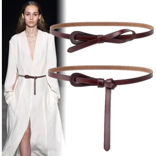 Fashion Belt Women Waist Long Belt Easy Wear Accessories Korean Style Knot Waistband