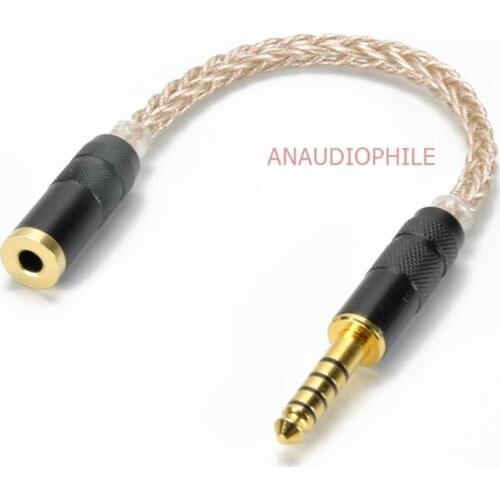 HiFi 4.4mm To 3.5mm Balanced Audio Cable Adapter OCC SONY Portable Player 4.4mm Male To 3.5mm Female Balanced Cable