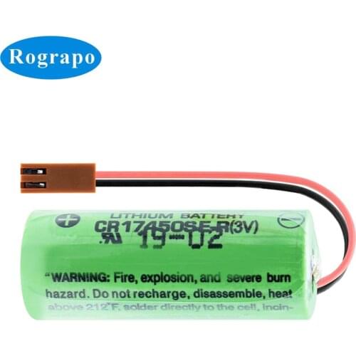 New 2500mAh A02B-0200-K102 A02B-0200 Replacement Battery For SANYO CR17450SE-R CR17450 3V PLC CR17450SE 2 Wire Plug Accumulator