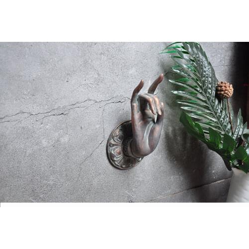 Ancient imitation copper Southeast Asian Buddha statue decoration wall decoration courtyard garden Zen ornaments gifts, bergamot