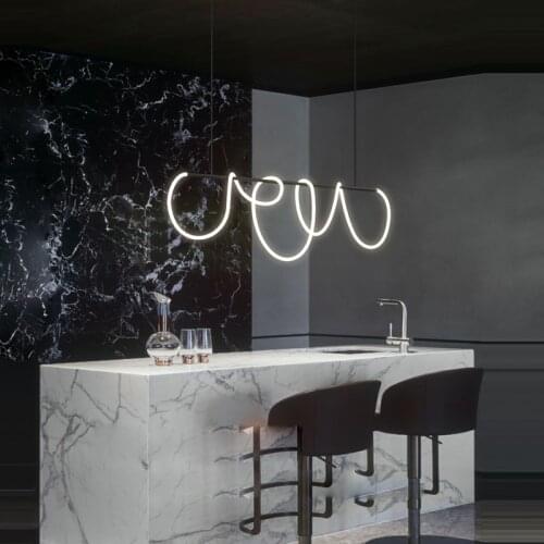 Art Deco Music Noteds Gold Silver Black White LED Chandelier Lighting Lustre Suspension Luminaire Lampen Hanging Lamps For Foyer