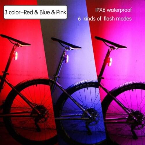 120Lumens USB Rechargeable Bicycle Rear Light Cycling LED Taillight Waterproof MTB Road Bike Tail Light Back Lamp for Bicycle
