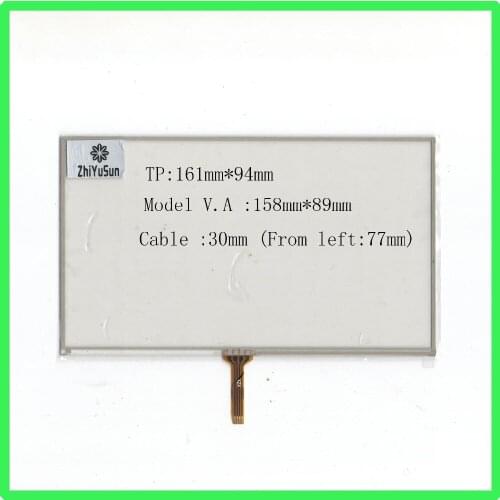 ZhiYuSun for DC5V 1.5A-2A GPS SATELLITE navigation vehicle 7 -inch resistive touch screen display on the outside flat compatble