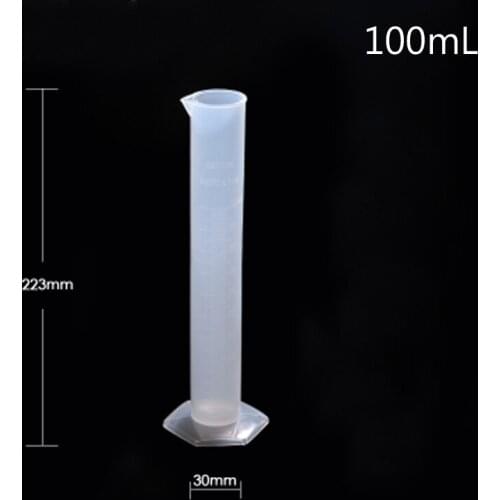 10 pieces/pack 100mL Food Grade Plastic Measuring Cylinder Thicked PP material laboratory Equipment Graduated Cylinder
