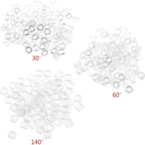 100PCS Lens for 5050 LED WS2812 APA102 WS2811 SK6812 30 60 140 Degree Angle Lens 449C