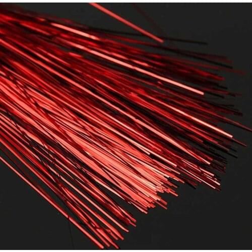 200pcs Jig Hook Lure Making Fly Tying Holographic Feather Line Fly Fishing Lure Tying Material DIY Artificial Bait Line EIG88
