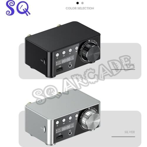 2021 New HIFI Bluetooth 5.0 Digital Power Audio Amplifier board 50WX2 Stereo AMP Amplificador Home Theater USB TF Card Player