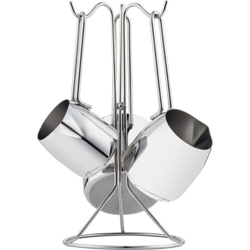 304 Quality Stainless Steel 4 Piece 200ml - 280ml - 350ml Turkish Coffee Pot Set