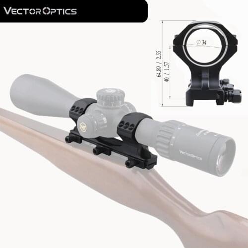 34mm One-Piece Scope Mounts For Hunting Tactical Mount Vector Optics High Profile Picatinny Mount ar15 Gun RifleScope Accesorios