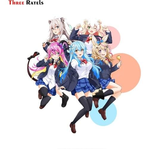 Three Ratels A469 Shishiro Botan Yukihana Lamy Omaru Polka Momosuzu Nene And Mano Aloe Hololive Anime Decal For Passat B6