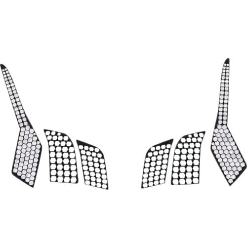 Car Auto Accessories Rear Tail Light Lamp Honeycomb Protector Sticker Accessories for Peugeot 3008 / 3008 GT 2016-2019