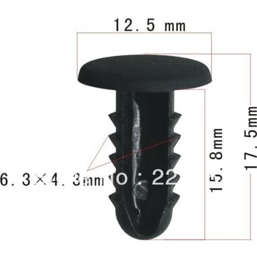 Free Shipping 100PCS Retainer For Renault Auto Plastic Fastener Car Clips Automotive Plastic Retainer Trim Clips