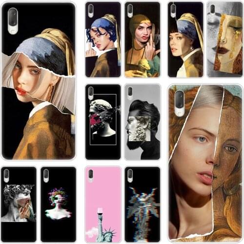 Collage David Mona Lisa art Phone Case For Sony Xperia L1 L2 L3 X XA XA1 XA2 XA3 Ultra 10 Plus E5 XZ XZ1 XZ2 Compact XZ3 XZ5 20