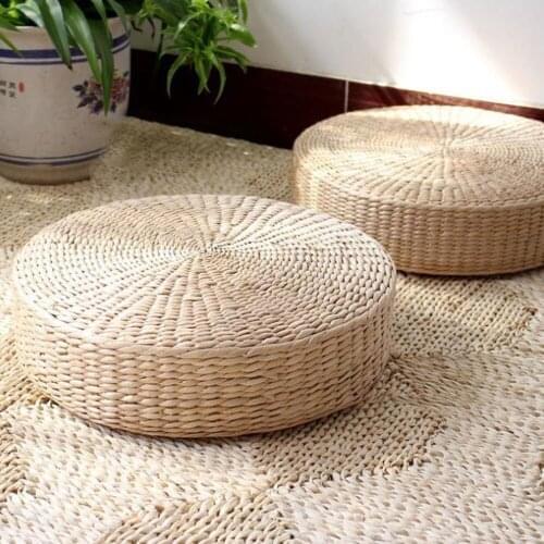 Decorative Cushions Home Decor Outdoor Garden Cushion Rattan Chair Handmade Woven Seat Futon Yoga Mat Thicken Straw Round