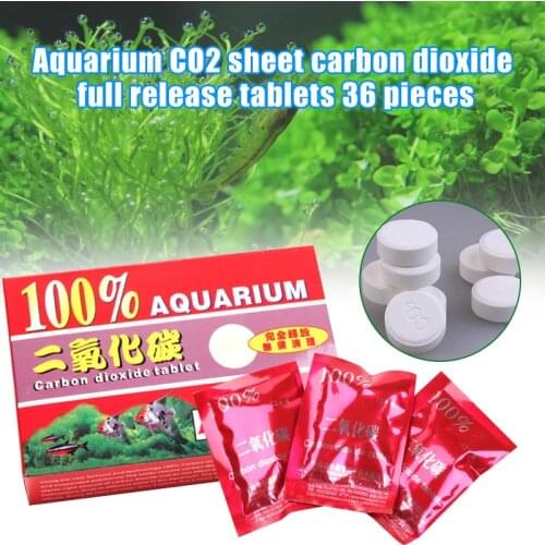 36Pcs/box Aquarium CO2 Carbon Dioxide Tablets for Plants Aquarium Fish Tank Diffuser Plant Water Moss Float Grass NW