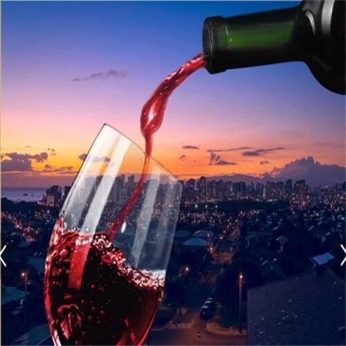 Dropshipping Colomac Customized Wallpaper Red Wine Modern Wallpapers Living Room Papier Peint Mural 3d Wall Papers Home Decor