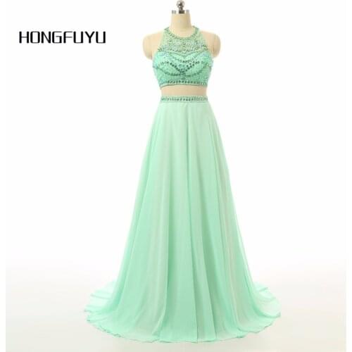 HONGFUYU Womens Evening Chiffon Dresses