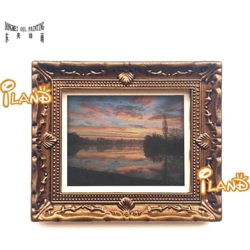 Oil Painting world famous paintings Classical landscape Mini on Small Thin Board Match Framework High Quality 2021030522