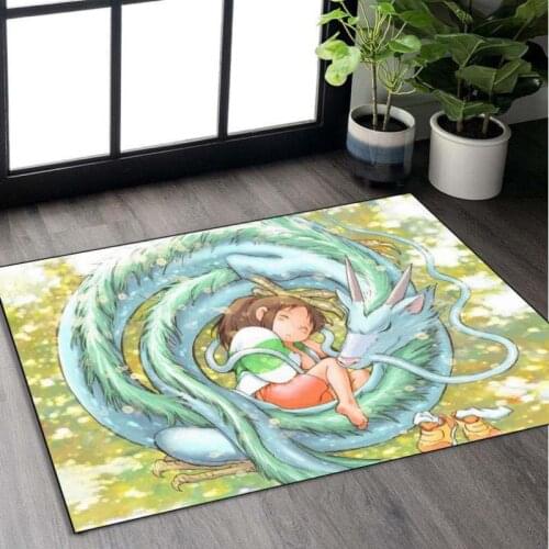 Japanese manga work painting spirited away carpet cartoon carpet decoration home bedroom kitchen mat carpet Alfombra Tapete