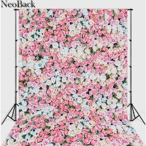 NeoBack Vinyl cloth New Born Baby Flower Wall Photo Backdrop children kids backdrops Printing Studio Photo backgrounds P1875