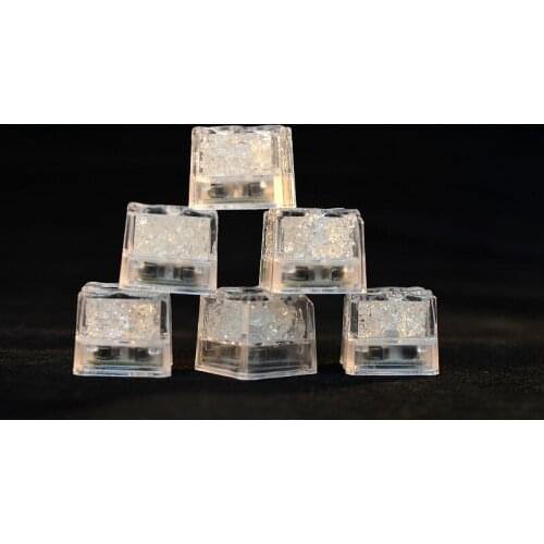 Wholesale 480pcs / lot switch party supplies Control 7 colors of bright LED light ice cubes party Eve luminous ices
