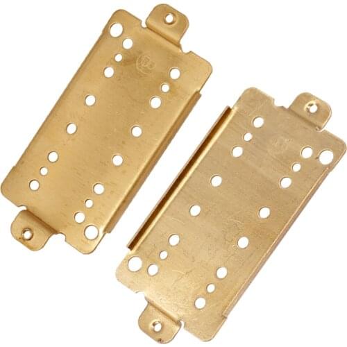 2pcs/Pack Guitar Pickup Baseplate Brass N&B 52mm Pole Spacings