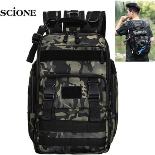 Fishing Chest Bag Sling Camping Backpack Military Tactical Army Shoulder Fishing Bags Travel Camping Molle Bag Hiking XA236A