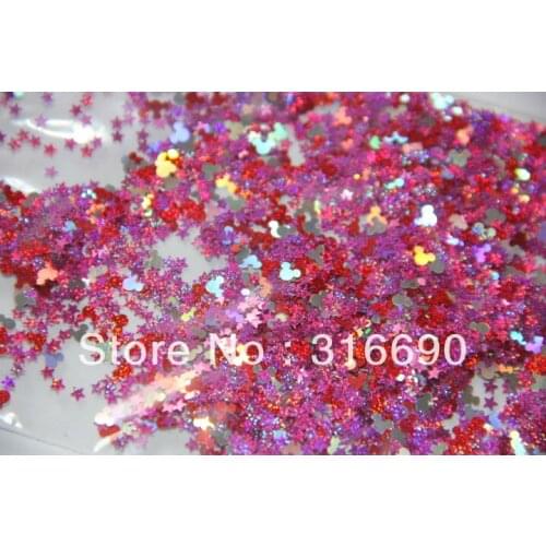 Mixed Laser glitter For DIY 30grams/lot