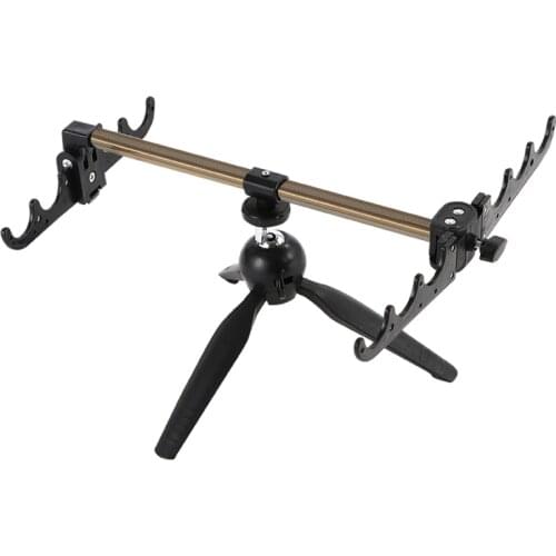 Fishing Rod Rack Aluminum Folding Fishing Rod Holder Adjustable Retractable Carp Fishing Pole Stand Fishing Accessories