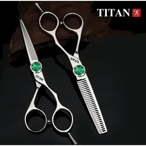 TITAN Hairdressers scissors Hair cutting Professional hairdressing scissors 6.0inch hair scissors 440c japanese steel