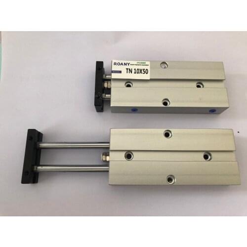 TN10x50 50mm Bore 50mm Stroke Double Rod Aluminum Alloy Pneumatic Air Cylinder TN10-50 TDA10-50