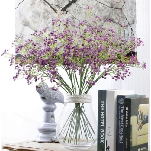 High Quality Starry Plastic flower Artificial Flower Wedding Decoration Bride Bouquet Flowers Gift 1PC