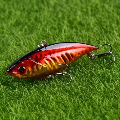 LINGYUE 1PCS Pesca Hard Fishing Lure 6.5cm 10.4g VIB Sinking Wobblers Crankbaits Long Shot Artificial Bait For Bass Pike
