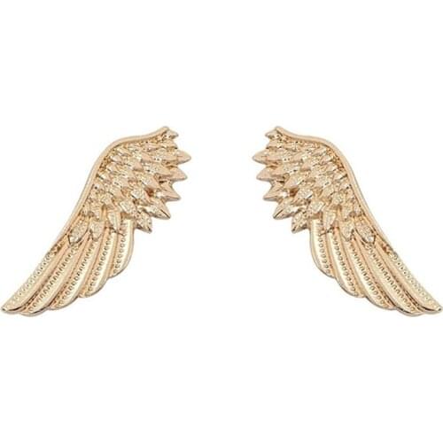 1 Pair Delicate Tree Leaf Brooches Pins For Women Men Vintage Elk Wings Palm Crystal Jean Shirts Suit Lapel Enamel Pin Halloween