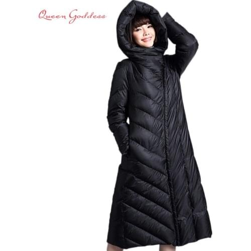 2020 autumn and winter new slim-style long women coat warm and thick parkas Female down jacket hooded parkas