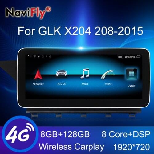 2021 8GB+128GB Wireless Carplay Android All In One Car Intelligent System For Mercedes Benz GLK Class X204 GLK260 GLK300 GLK350