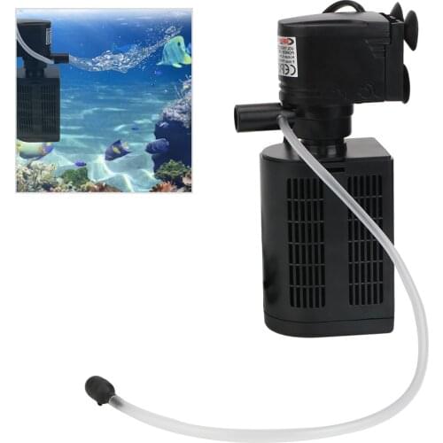 3 in 1 For Fish Tank Filtration Powerful Aquarium Filter Pump 12W 18W 25W 35W Ultra-quiet Fish Tank Water Pump Internal Filter