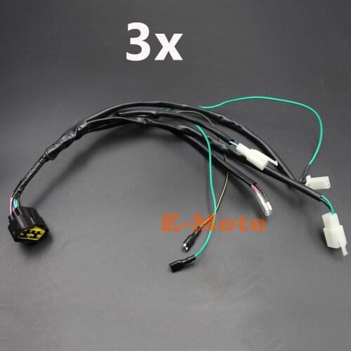 3X PIT DIRT BIKE PITBIKE YX ZONGSHEN LIFAN W150CC DIGITAL WIRING LOOM HARNESS 150cc Z155 155cc PIT PRO Trail Dirt Bike E-Moto